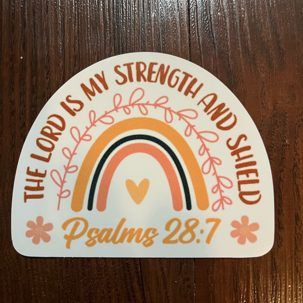 Inspirational Rainbow Religious Refrigerator Or Car Magnet